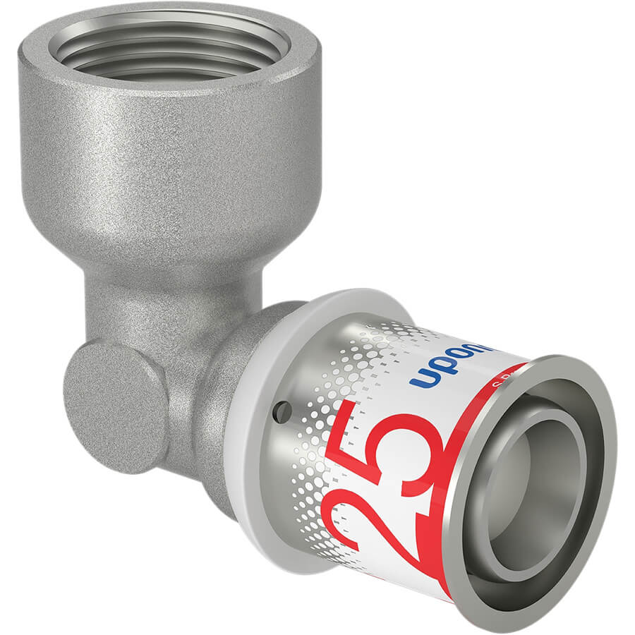 Uponor S-Press Plus Persfitting kniekoppeling 90° binnendraad