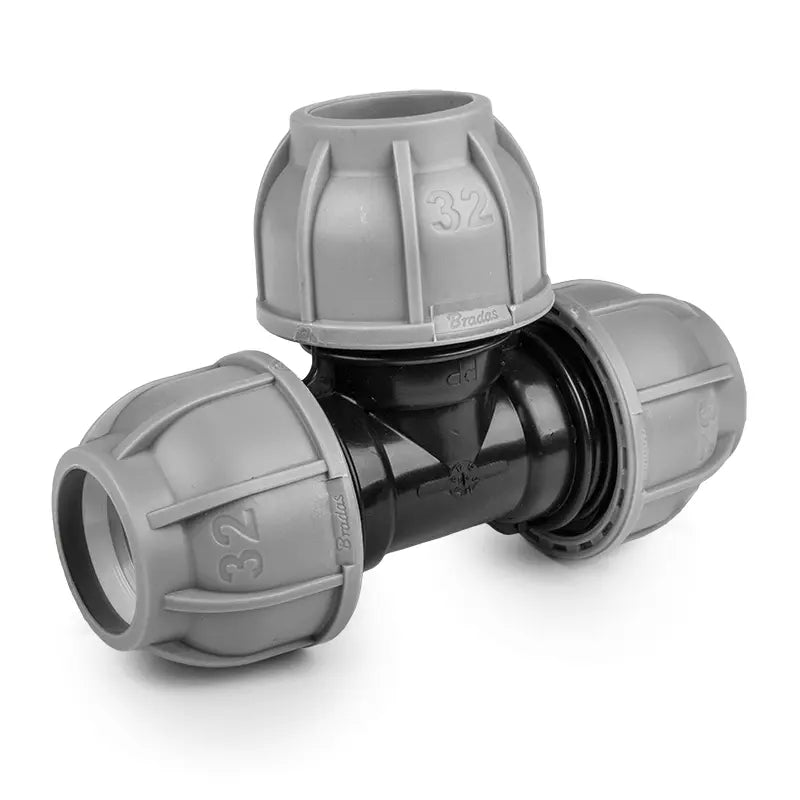 Bradas PN10 T-stuk 20mm voor PE - Tyleenslang | Installatie-shop.nl