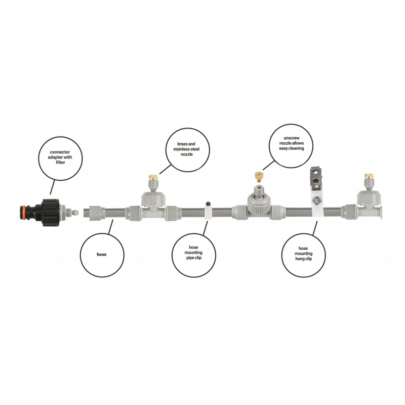 Verkoelende nevel tijdens zomerse dag