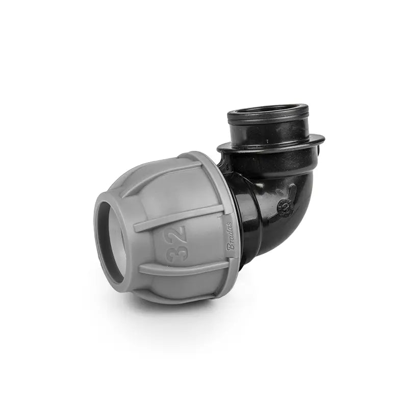 Bradas PN10 Bocht 20 mm / 13 mm (1/2") vrouwelijk voor PE-leidingen - Tyleenslang