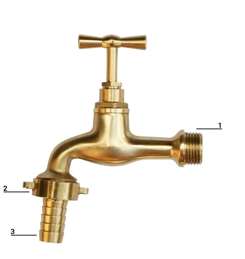 Kraan met 1/2" en 3/4" uitgangen - Bestel nu!