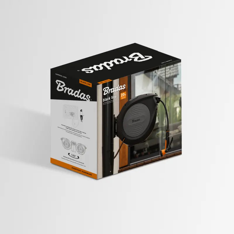 Automatische Wandslangenbox - Bradas BLACK LINE 30m