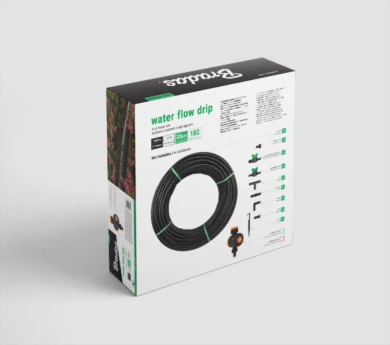 Installatie van Bradas druppelsysteem met flexibele koppelingen