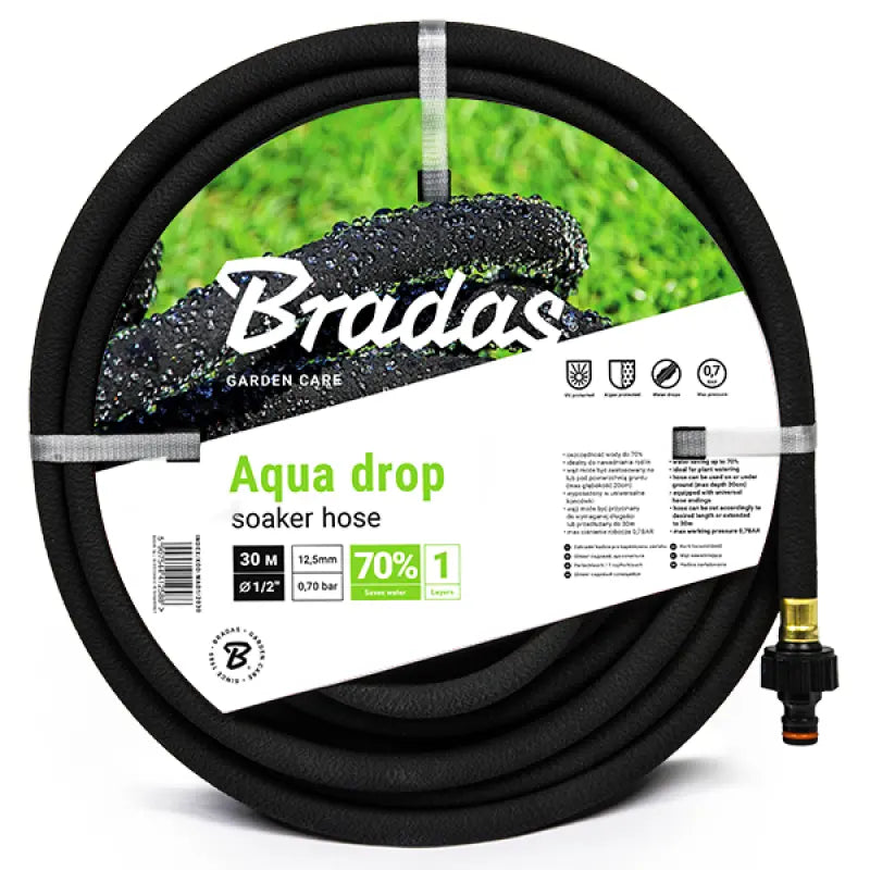Bradas Aqua-Drop zweetslang 13 mm – 7,5 meter voor tuinbewatering
