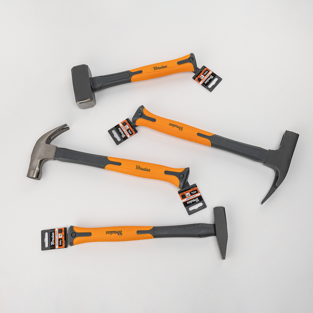 Zware Bradas machinistenhamer 3000g, ideaal voor intensieve klussen.