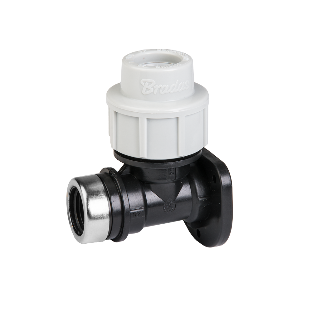Tyleen muurplaat 25 mm x 3/4 inch binnendraad – Bradas PN16 koppeling voor beregening en waterleidingen