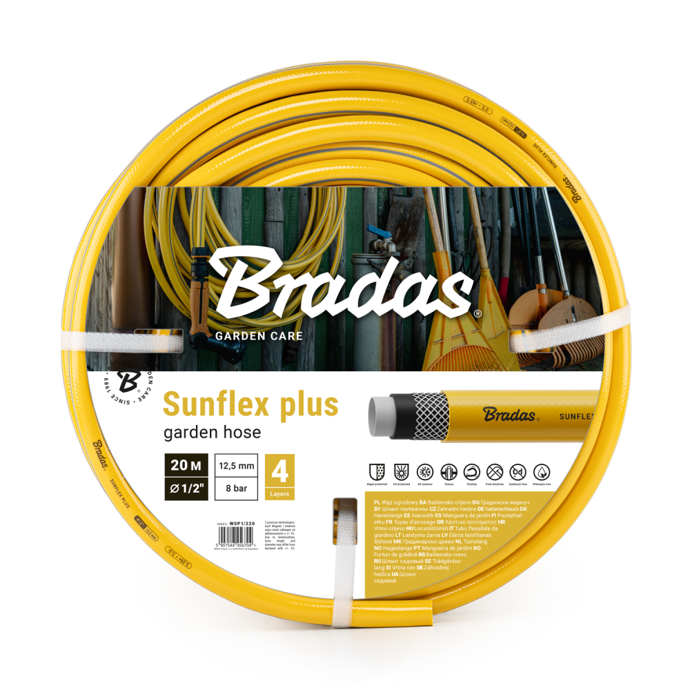Bradas SUNFLEX PLUS tuinslang in 30m met UV-bestendige eigenschappen