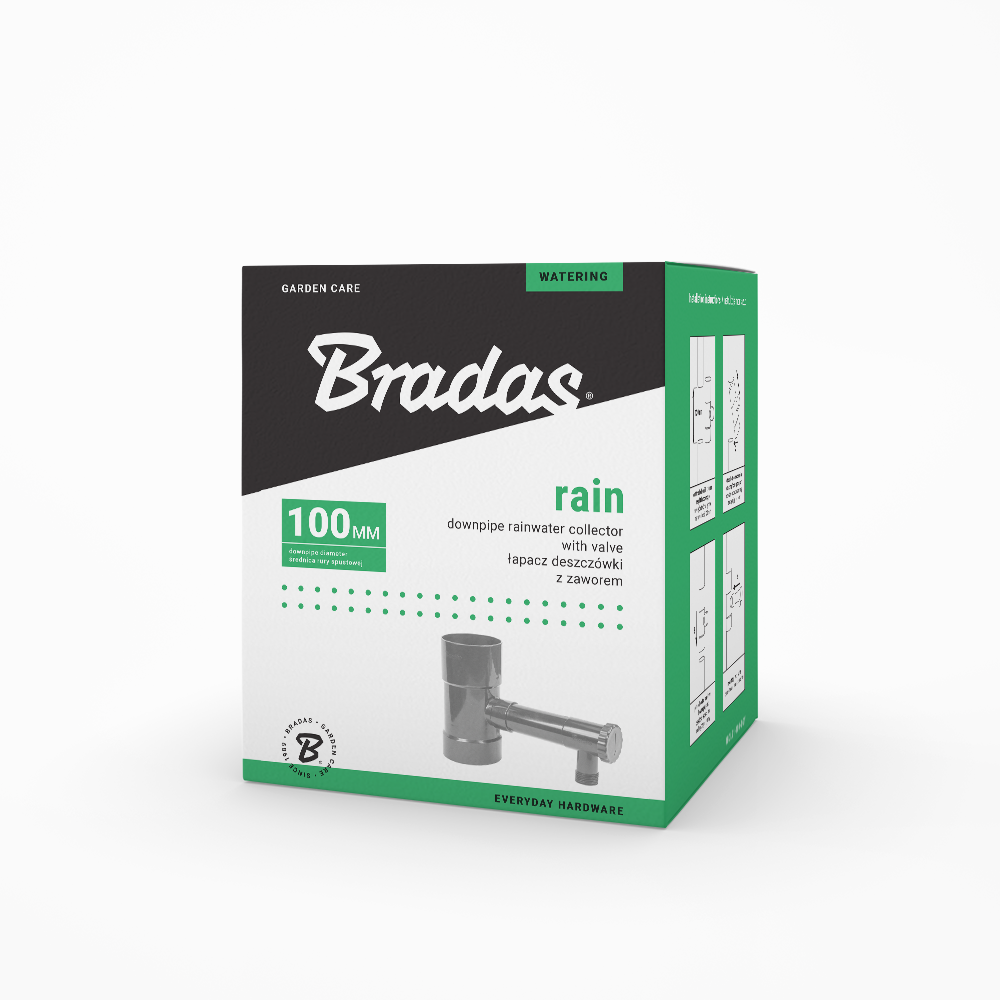 Bradas regentonautomaat in verpakking