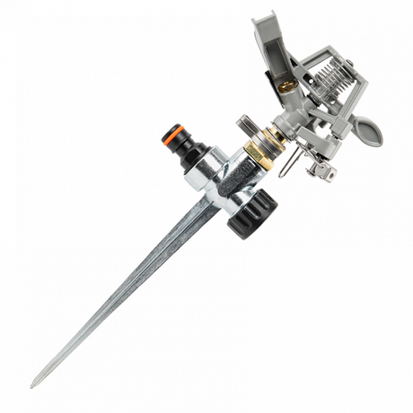 Bradas Black Line sectorsproeier op metalen pin – instelbare tuinsproeier voor 265 m² bewatering