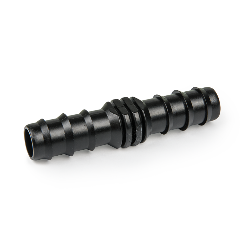 Bradas rechte slangtule 16 mm voor het verbinden van druppelslangen in irrigatiesystemen