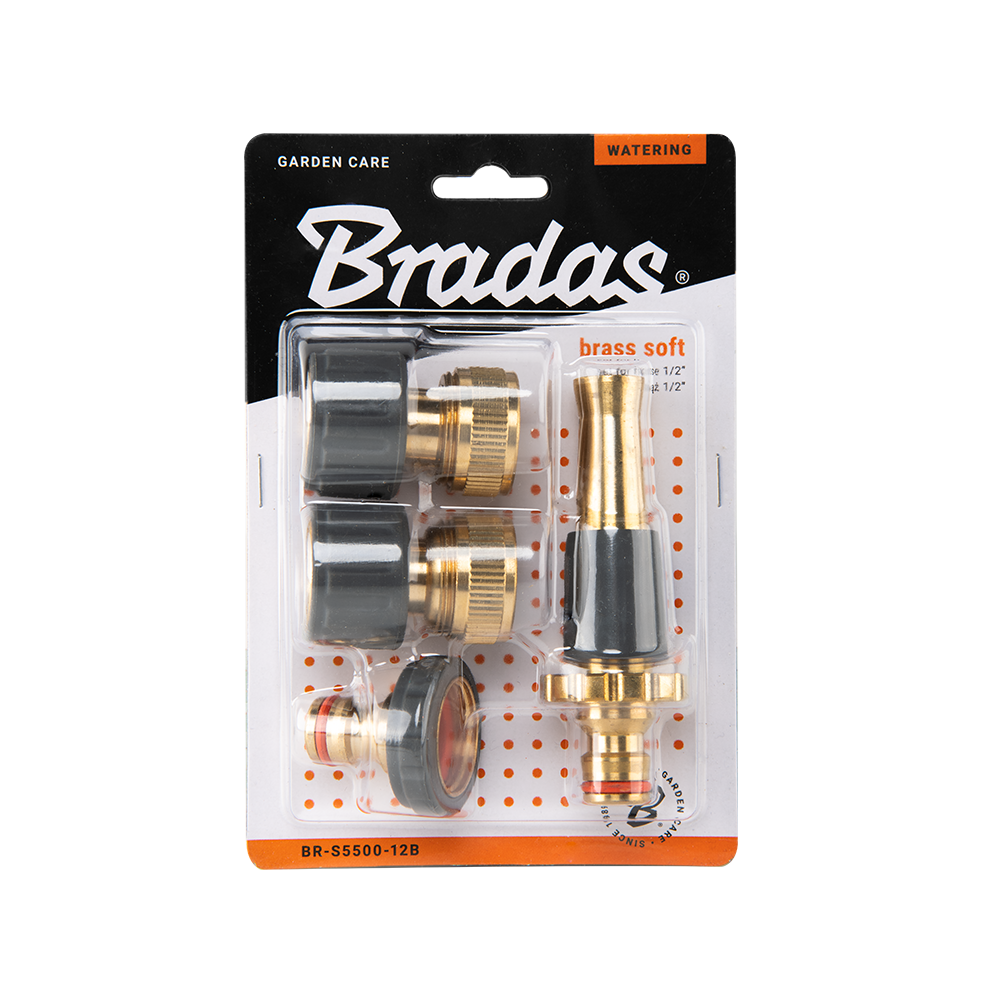 Messing sproeikop met antislip TPE-handgreep