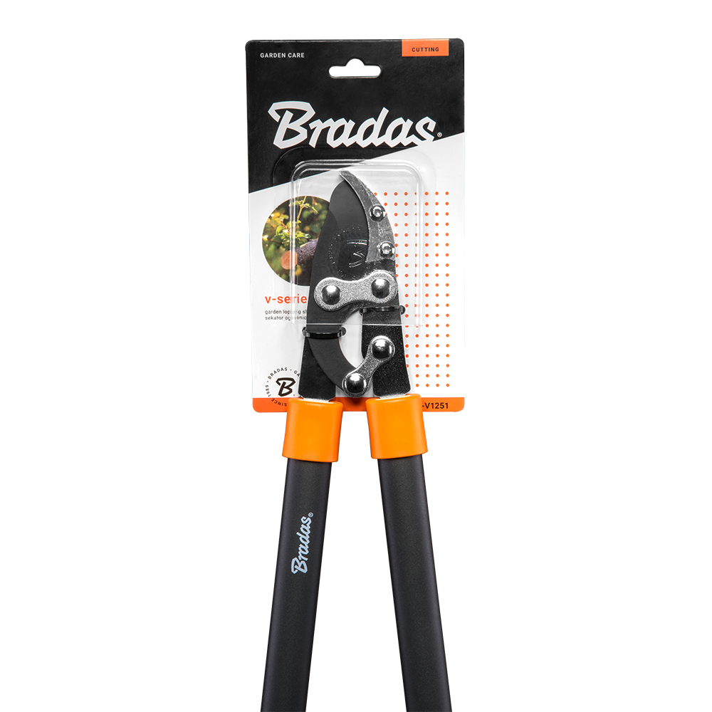 Detail van tandwielmechanisme van snoeischaar