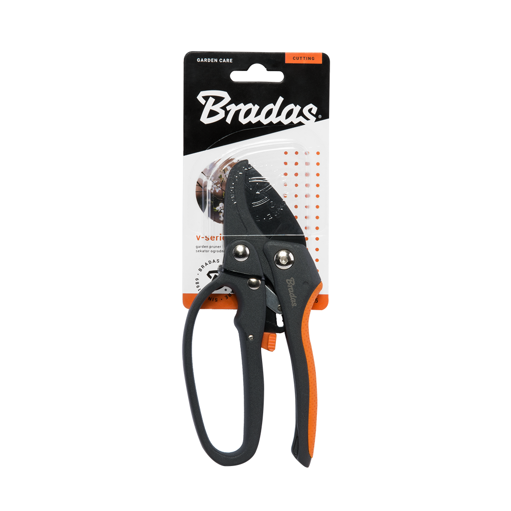 Detail van SK5-stalen blad van de snoeischaar