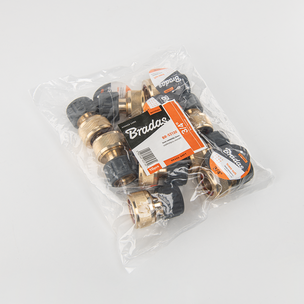 Snelkoppeling tuinslang messing 3/4" Bradas