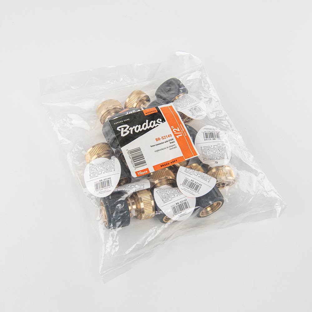 Koppeling met waterstop Bradas messing