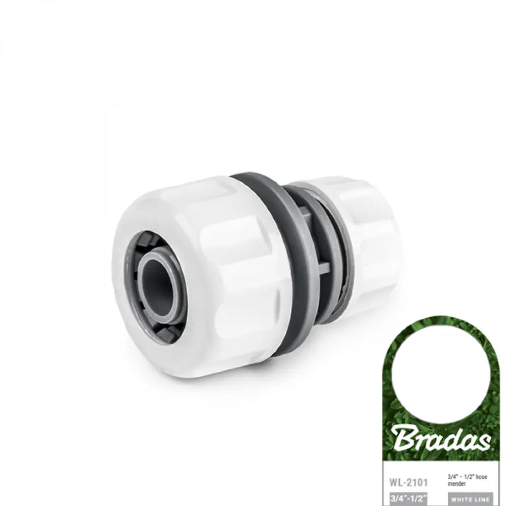 Bradas WHITE LINE Slanghersteller 19 mm (3/4") / 13 mm (1/2") voor universele slangreparatie.