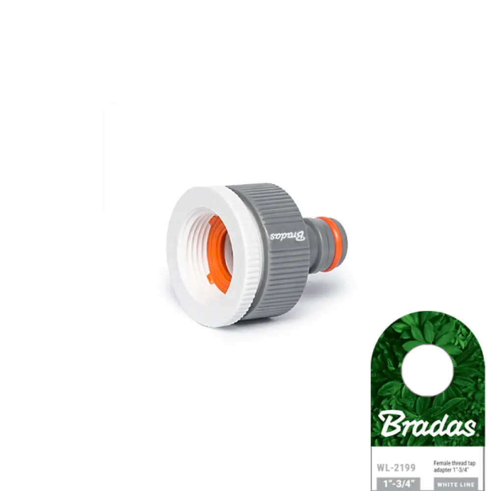 Bradas WHITE LINE Kraan Adapter 25 mm (1") naar 19 mm (3/4") met snelkoppeling.