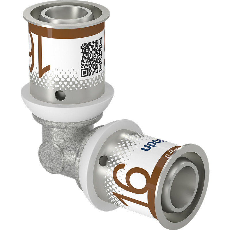 Uponor S-Press Plus kniekoppeling 90° voor MLC