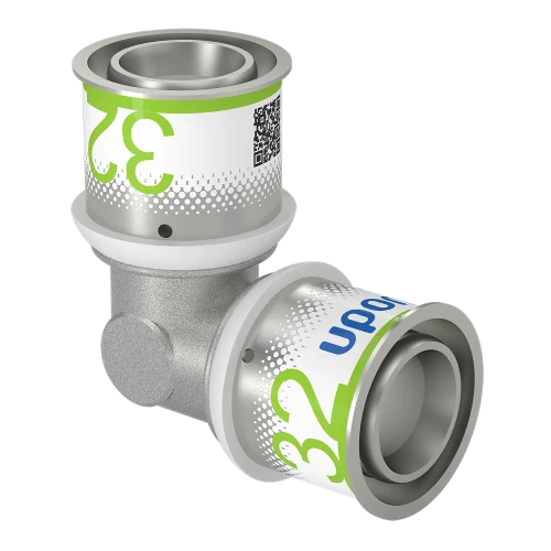 Uponor 90 graden koppeling voor CV- en waterleidingen