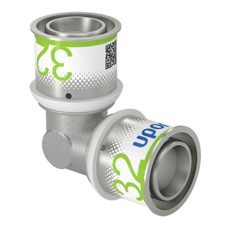 Uponor 90 graden koppeling voor CV- en waterleidingen