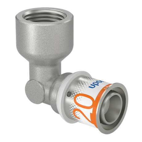 Persfitting kniekoppeling 10 mm – 1/2" Uponor