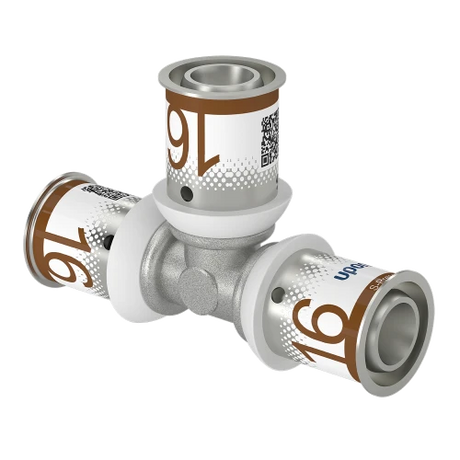 Uponor 16mm T-stuk S-press