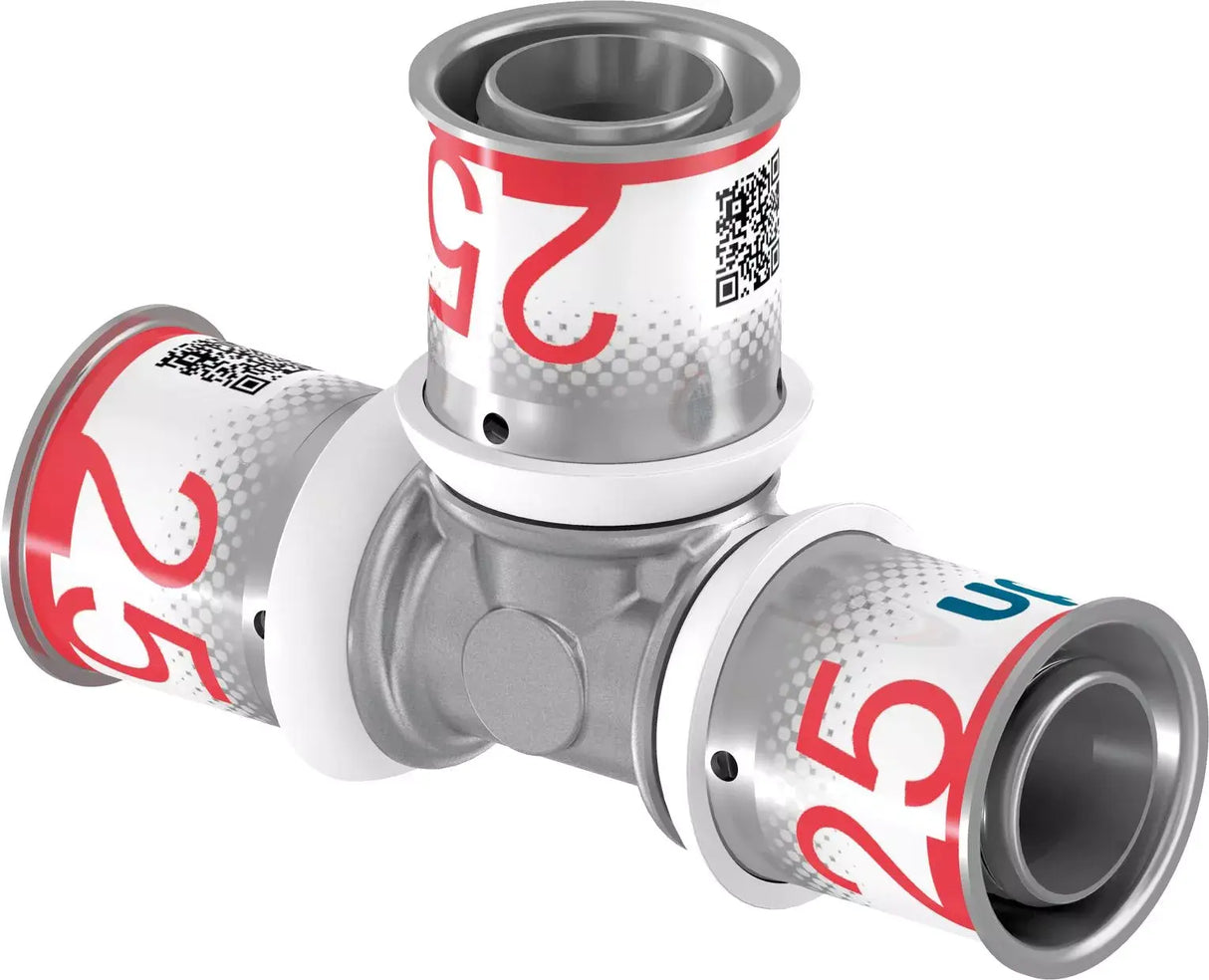 Installatiefitting voor 3-weg splitsing MLC-leidingen