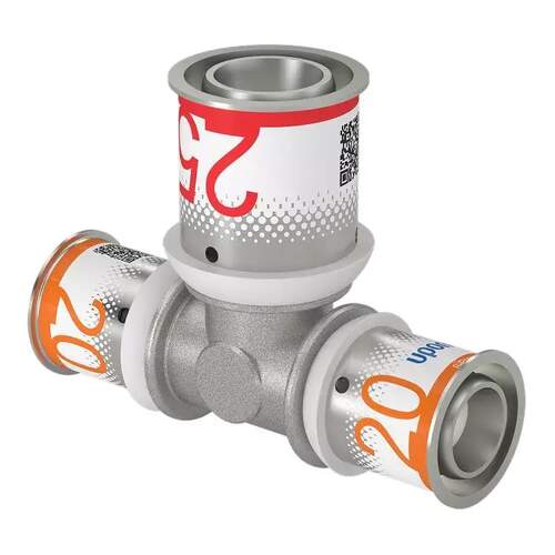 Uponor messing persfitting voor 3-weg verbindingen