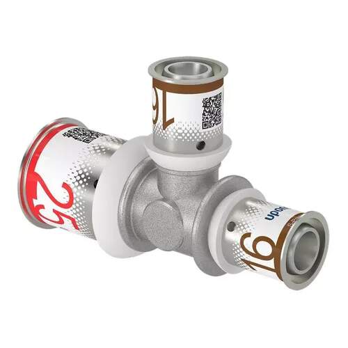 Persfitting T-stuk met verschillende diameters van Uponor