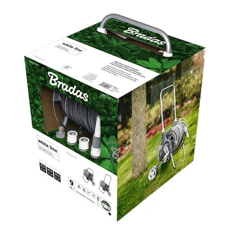 Bradas Haspel Set WHITE SILVER PLUS 50m + Accessoires Installatie-shop