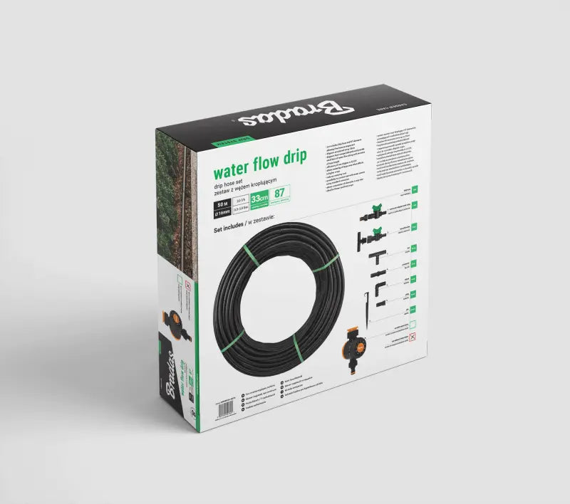 Bradas Set WATER FLOW DRIP Slang 50m bewatering | Installatie-shop.nl