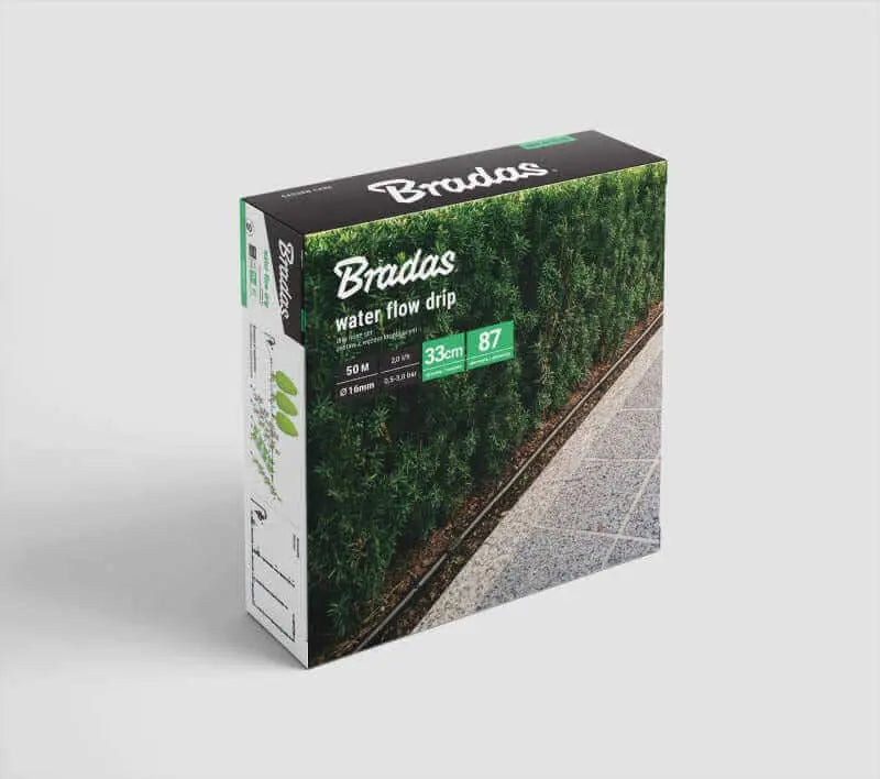 Bradas Druppelslang in doos.