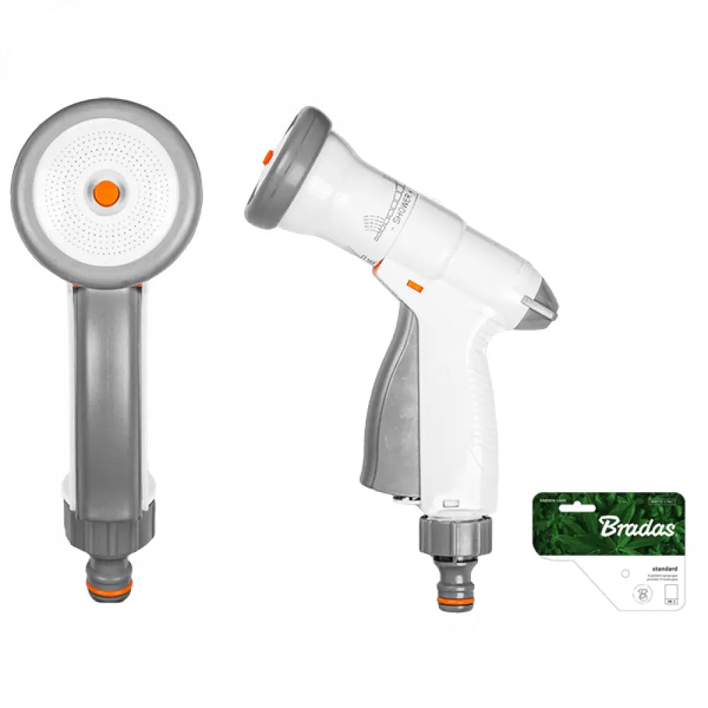 Bradas WHITE LINE Spuitpistool Set met 4 sproeipatronen, gemaakt van hoogwaardig ABS.