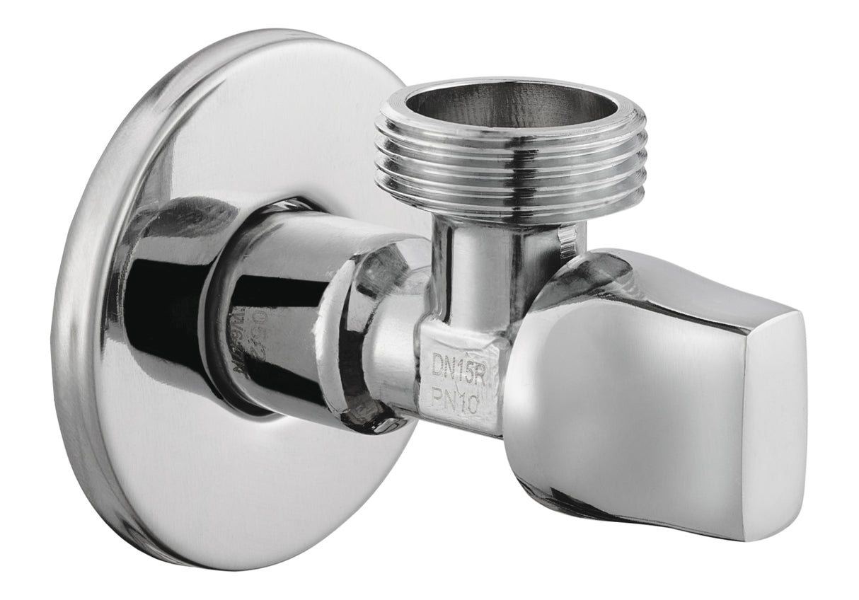 Diamond hoekstopkraan 1/2 x 3/8 met rozet