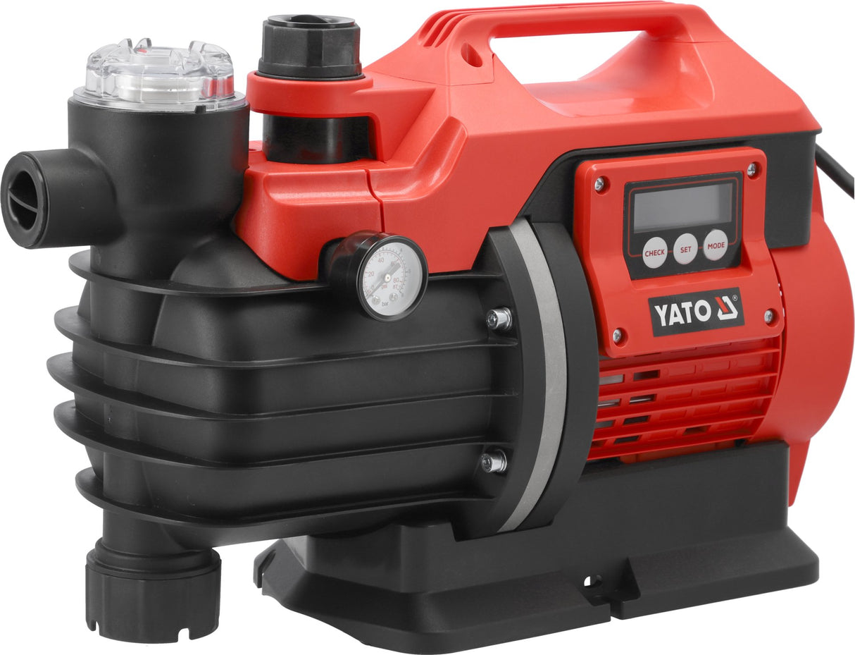 Yato elektrische hydrofoorpomp 1300W met draaghendel en LCD-display