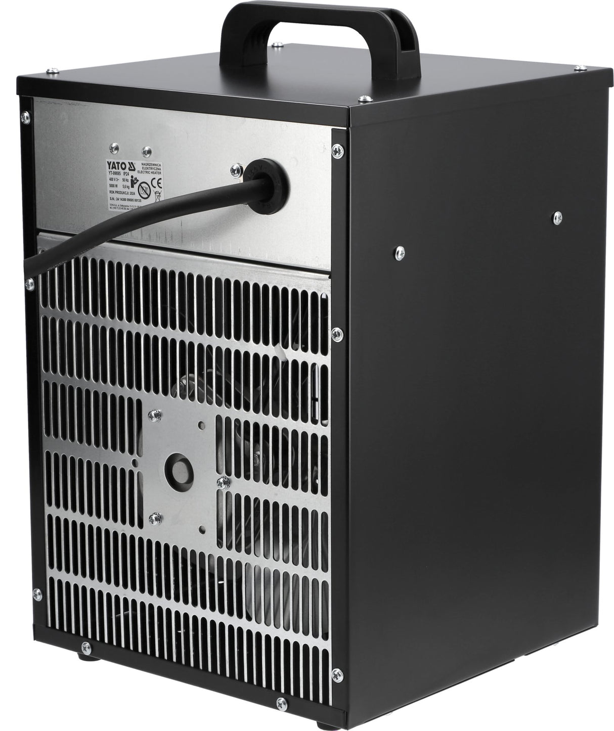 Elektrische heater met IP24 en 400 V aansluiting