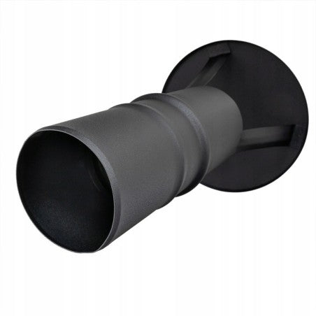 Schoorsteenkap 80 mm zwart van boven gezien
