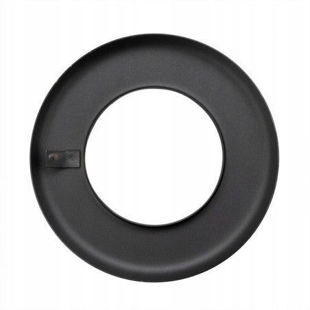 Rookkanaalrozet voor pelletkachel wandafwerking