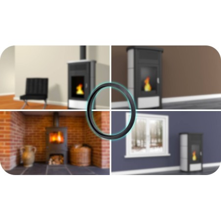 Darco Siliconen afdricht ring voor rookkanaal - Pelletkachel