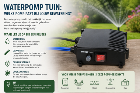Waterpomp tuin: welke pomp past bij jouw bewatering?
