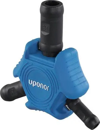 Handgereedschap voor het ontbramen en kalibreren van Uponor meerlagenbuizen.