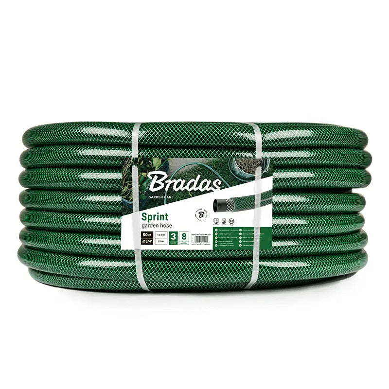 Bradas Tuinslang SPRINT 1" - 50m | Duurzame 3-Laags PVC Slang