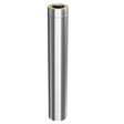 Darco Dubbelwandig RVS rookkanaal 500mm Ø80-140mm voor pelletkachels