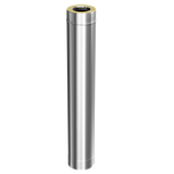 Darco Dubbelwandig RVS rookkanaal 500mm Ø80-140mm voor pelletkachels