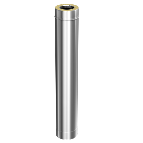 Darco Dubbelwandig RVS rookkanaal 1000mm Ø80-140mm voor pelletkachels