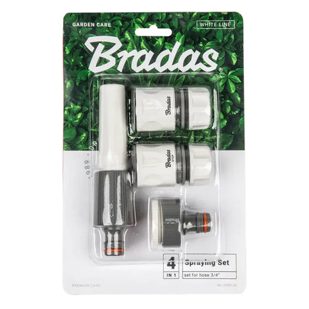 Bradas WHITE LINE Set Sproeiers 4-delig voor 19 mm (3/4") Slang - Installatie-shop.nl