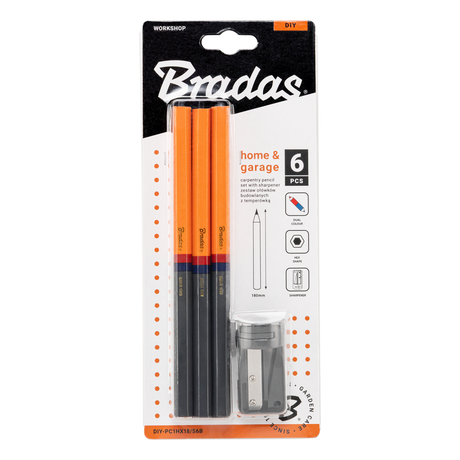 Timmermanspotloodset met slijper – HB hardheid