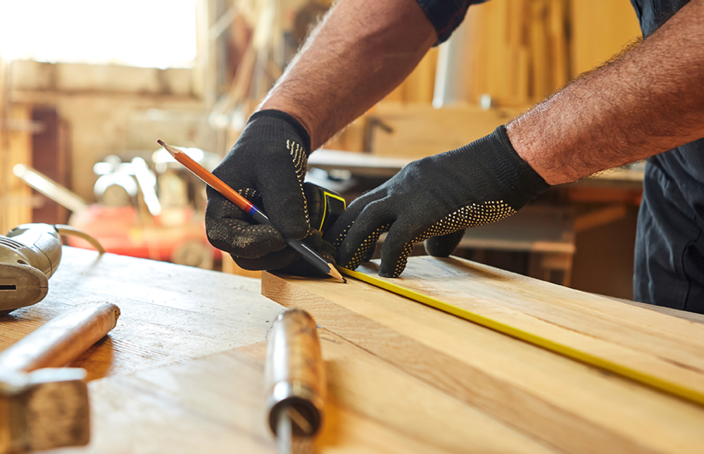 Bradas timmermanspotloodset 6-delig met slijper