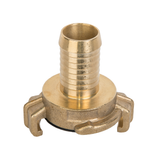 Snelkoppeling voor tuinslang 25 mm met imitatie messing afwerking.