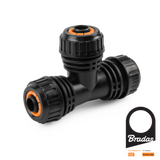 Kunststof T-stuk voor tuinberegening 13 mm